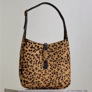 Yves Saint Laurent Leopard Print Shoulder Bag